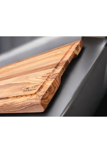 Zeytin Ağacı 40x27,5 Cm Oluklu Özel Kenar, Şef Tahtası