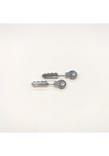 Tedz Collection Küçük Anahtar Pin Küpe Çok Renkli