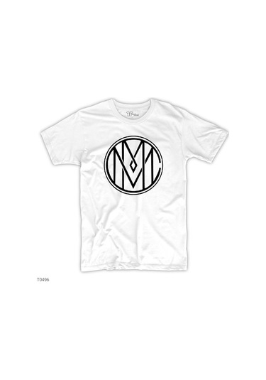Marilyn Manson Circle Logo Beyaz Tişört (440097960) Beyaz