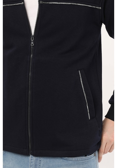 Uniprom Casual Ceket 3 İplik Şardonlu Mevsimlik Günlük Ceket Lacivert