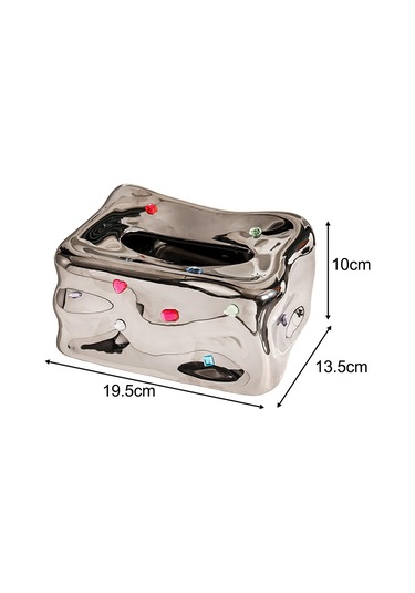 Suntek İskandinav Tarzı Yüz Tuvalet Kağıdı Rafı Gümüş Gümüş