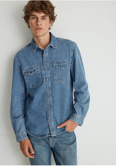 Mavi - Ted Indigo Mavisi Denim Jean Gömlek 0210909-87933 Koyu Mavi Mavi - Ted Indigo Mavisi Denim Jean Gömlek 0210909-87933 Koyu Mavi