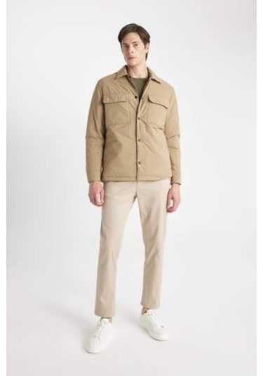 Defacto Slim Fit Polo Yaka Mont D1230ax24wnbg315 Bej