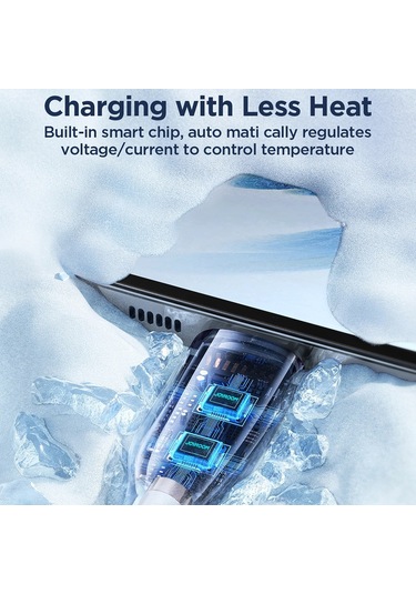 Joyroom Sa26-cc3 Flaş Şarj Serisi 60w Usb-c / Type-c - Usb-c / Type-c Hızlı Şarj Veri Kablosu, Kablo Uzunluğu: 1m