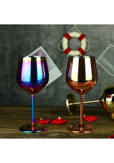 Padalink 400ml Siyah Paslanmaz Çelik Şarap Bardakları - Dayanıklı, Soğuk Tutucu, Stilize Tasarım - Ev, Bar, Kamping Kullanıma Uygun Siyah