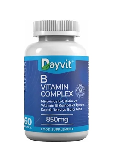 Dayvit Vitamin B Complex 850mg 60 Kapsül