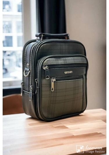 Erkek Çelik Kasalı Çapraz Çanta Kükük Boy Siyah