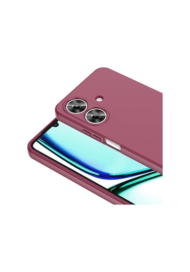 Realme Note 60 Kılıf Zore Mara Lansman Kapak Kırmızı