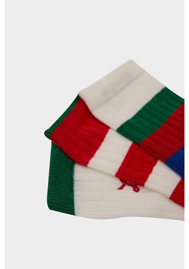 DeFacto Erkek Çocuk 3'lü Pamuklu Uzun Çorap E5518A8NSKR1