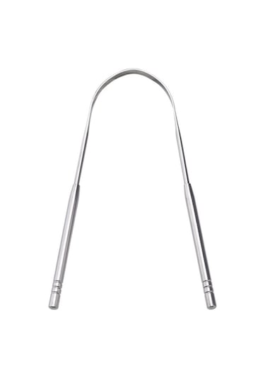 Vkemall Paslanmaz Çelik Dil Kazıyıcı 2 Li Paket, Ergonomik Tasarım, Ağız Hijyeni İçin Dayanıklı Ve Yeniden Kullanılabilir