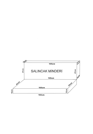 Mirzademarket Elit Salıncak Minderi Su Itici Kumaş Gri Sünger Fermuarlı Set-Prm (519059219) Beyaz