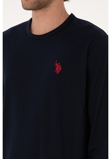 U.s. Polo Assn. Erkek Lacivert Pijama Takım 50318602-vr033 Lacivert