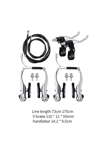 Dış Mekan Bisikleti İçin Metal Kollar Ve Kablolarla Bisiklet Fren Seti