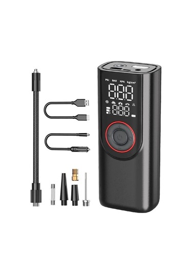 Jialan Kablosuz Lastik Şişirme Pompası 6000 Mah Elektrikli