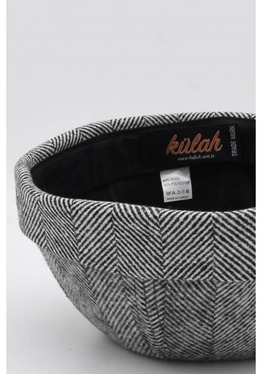 Kışlık Yeni Stil Yün Retro Hip-Hop Docker Şapka Siyah-Beyaz-Diğer-Standart