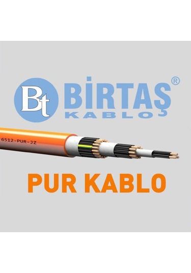 Birtaş Ef6512-pur-7x1 ,kesit 1mm 7-damar/çok Telli Ağırşart Hareketli Pur Kablo