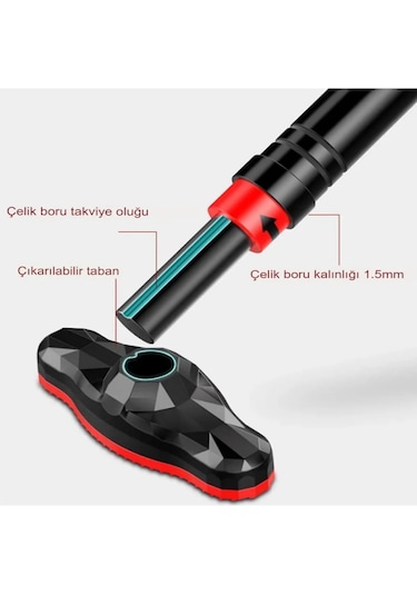 Yeni Nesil 72-95cm Kapı Barı Koridor Barfiksi Barfix Spor Aleti D