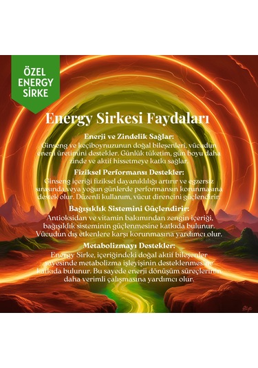 Mim and More Energy Sirke 250 ML