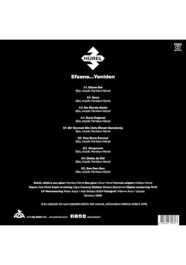 3 Hürel - Efsane Yeniden Plak