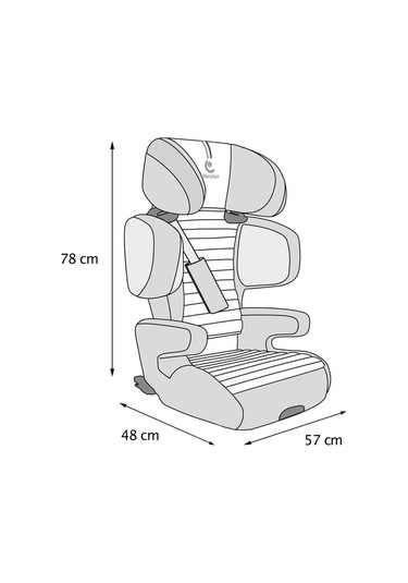 Renolux Renofix 2 Softness Isofix Oto Koltuğu 100 - 150 Cm 15-36 Kg Oto Koltuğu Lacivert