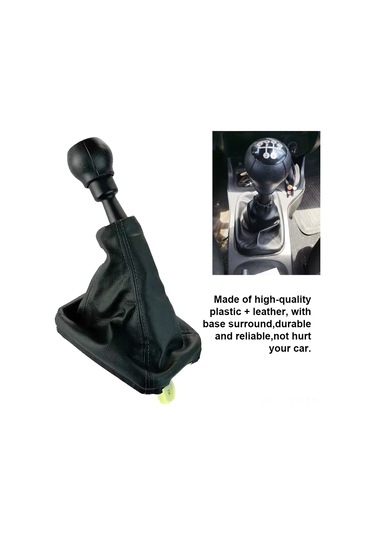 Ranyeek Opel Araçları İçin Siyah Plastik-kürk Bileşik Vites Korumalı Kolu Kapağı