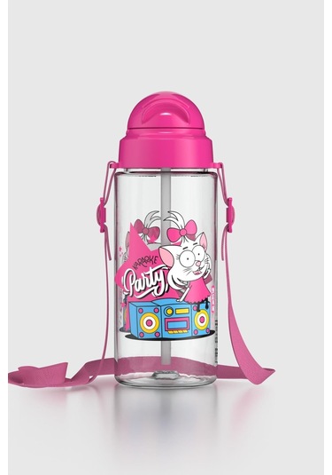 Renga Leya Kral Şakir Canan Desenli 1000 Ml Çocuk Beslenme Kabı Ve 500 Ml Suluk Seti 222051 Pembe Pembe