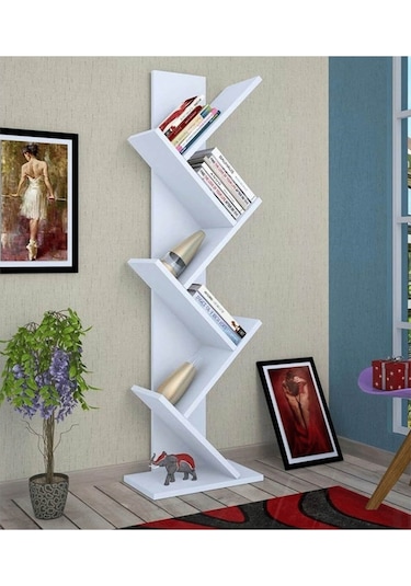 Moonlife Moonlife Tree Dekoratif Kitaplık Beyaz