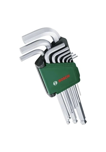 Bosch Alyan Anahtar Takımı Hex 9 Parça