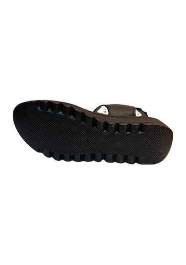 Neon Akm-098 Kadın Siyah Hakiki Deri Sandalet - 36 Siyah