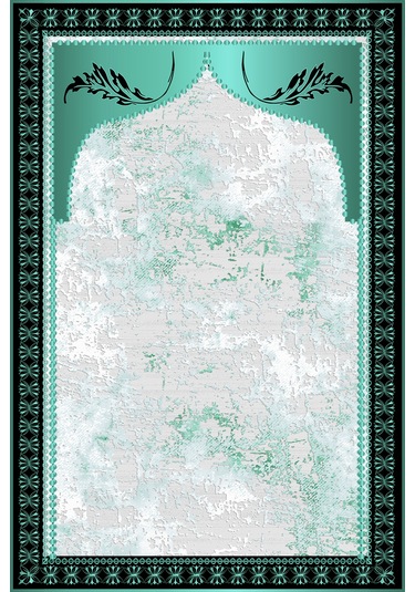 Keçe Seccade Namazlık Kaymaz Taban, Süngerli Diz Dostu Tasarım Ahs958 Çok Renkli