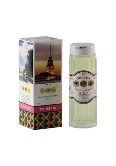 Pereja 80 Derece Turistik Limon Çiçeği Kolonyası Cam Şişe 400 ML