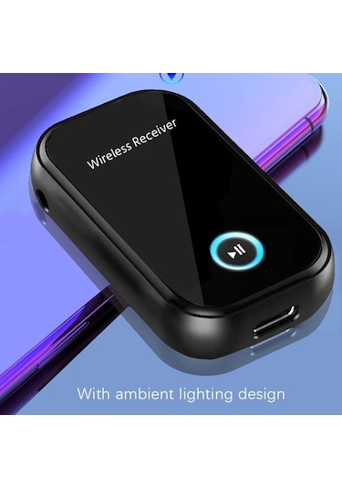Sones Araç Bluetooth 5.0 Ses Alıcısı 3.5mm Bluetooth Dönüştürücü