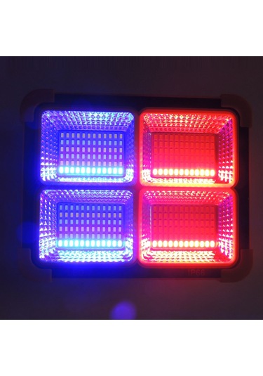 Güneş Enerjili İkaz Lambalı Portatif Led Projektör 100 Watt