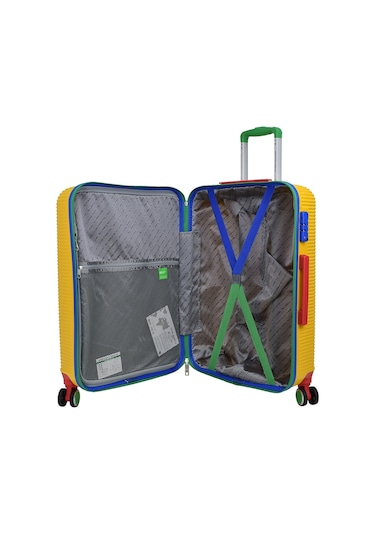 United Colors Of Benetton Lüx Abs Orta Boy Valiz Sarı Bnt500 Sarı