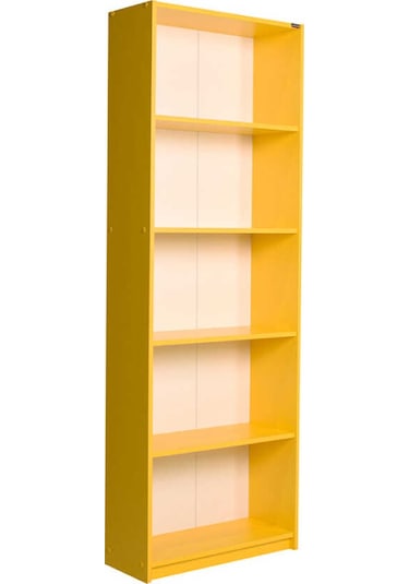 Adoremobilya Modern 5 Raflı Kitaplık - Sarı