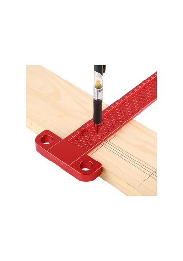 Pazly T160 Ahşap İşleme T Şekilli Delik İşaretleme Cetveli, Pratik Ve Dayanıklı Diğer