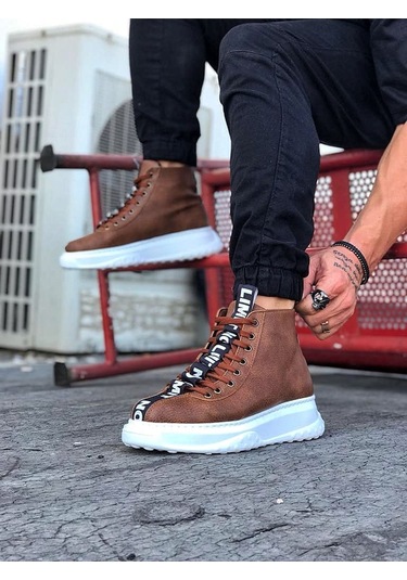 Wagoon Wg03 Taba Casual Erkek Yarım Bilek Bot Taba