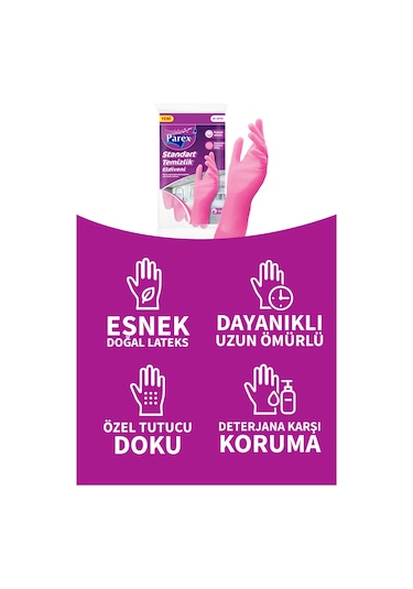 Standart Eldiven Orta Boy Üçlü Set