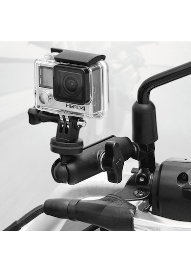 Motowolf Motosiklet Kamera Tutucu Ayna Bağlama Tüm Kameralara Uyar