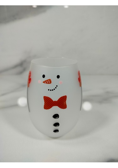 Snowman Meşrubat Bardağı Kırmızı