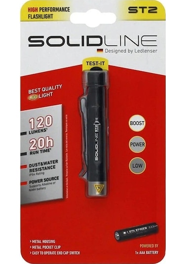 Solidline St2 Kalem Fener Siyah