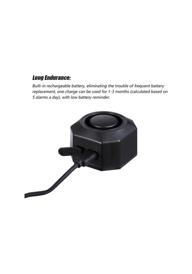 Xianwen Ximistore9 Kablosuz Titreşim Alarmı - 110db Yüksek Ses,