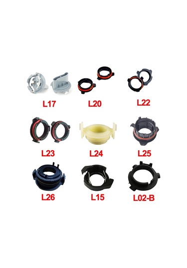 L12-bullvision 2 Adet H7 Led Ampuller Adaptörleri H4 H11 H8 H9 9005 9006 Hb3 Far Soketleri Taban Klip Tutucu Far Adaptö
