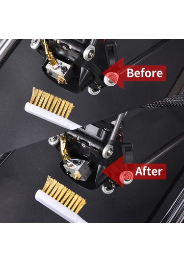 Konesam 7 İnç Nilon Tellerli Temizlik Fırçaları, 3d Yazıcı Aksesuarı, 8 Adet Set