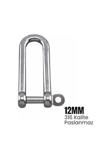 Shuıvan Zincir Kilidi 12mm Uzun Tip - 316 Paslanmaz-1647