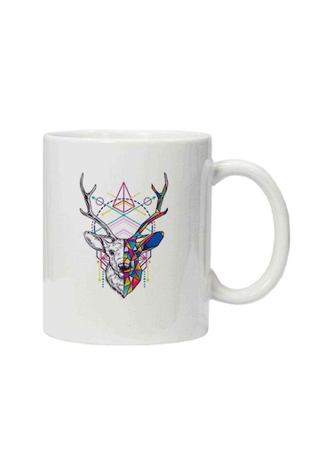 Kupa Bardak Triangles Deer Geyik