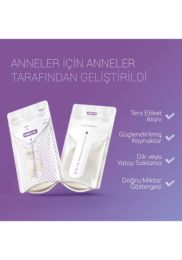 Mochi Giyilebilir Göğüs Pompası + 25li Süt Saklama Poşeti