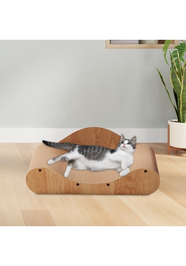 Suntek Kedi Scratcher Karton Aşınmaya Dayanıklı Salon 70x29x21cm