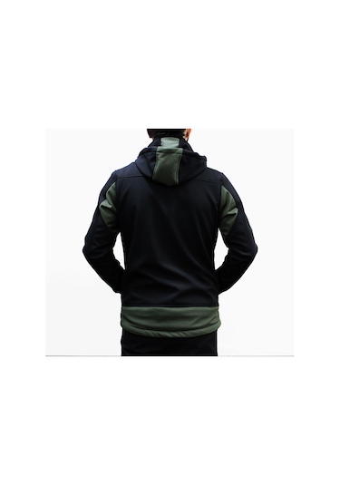 Mudwill Softshell Erkek Mont Ceket  Haki-Siyah