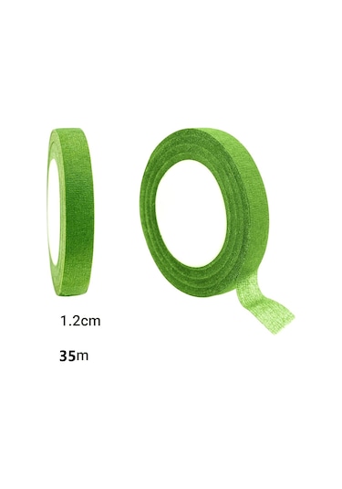 Roco Paper Çiçek Bandı Açık Yeşil 12 Rulo 1 Cm X 35 M